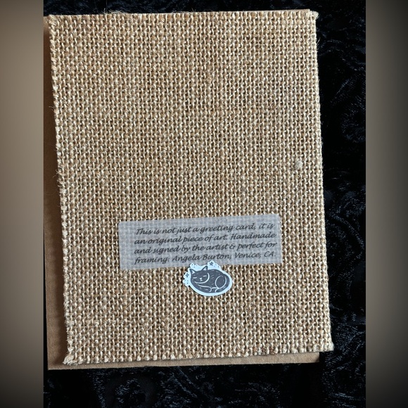 🐦‍⬛🎃Hand painted crow on branch greetings card. - Picture 2 of 4